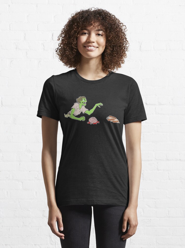Alternate view of Bacon Zombie Essential T-Shirt