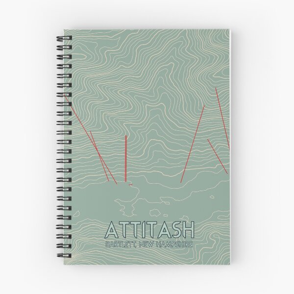 Item preview, Attitash Contour Topography Map designed and sold by ChasingGnarnia.