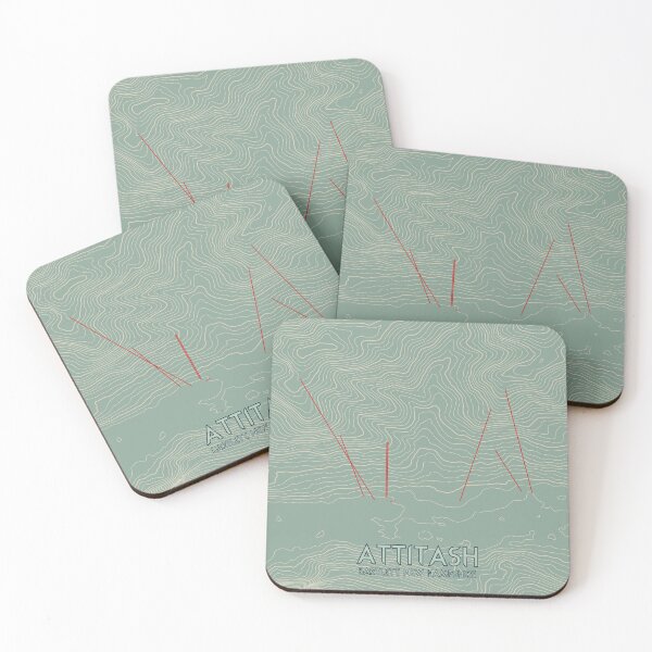 Item preview, Attitash Contour Topography Map designed and sold by ChasingGnarnia.