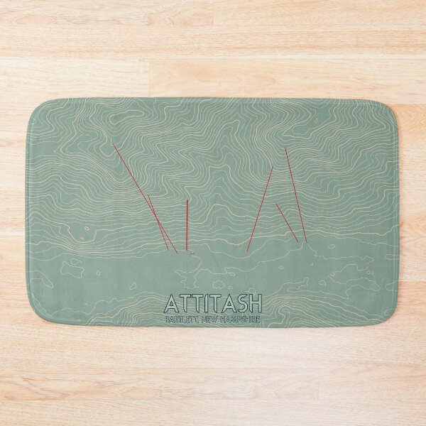 Item preview, Attitash Contour Topography Map designed and sold by ChasingGnarnia.