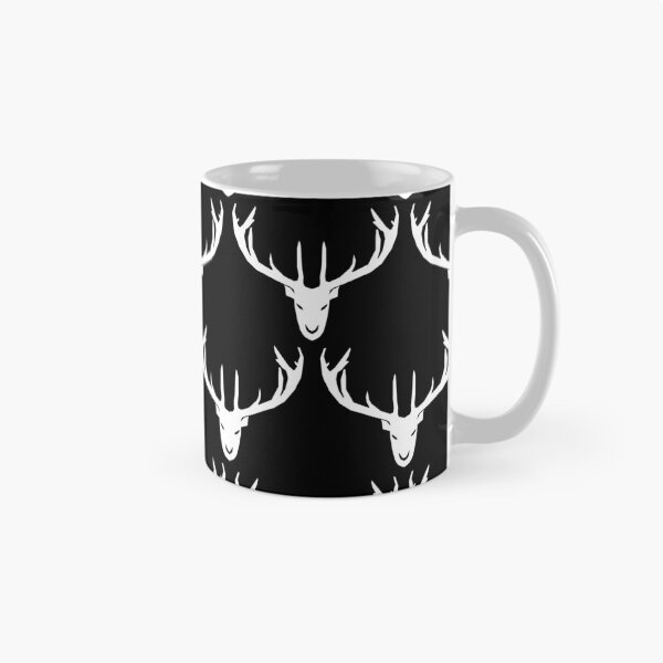 Aperçu de l'œuvre Chers cerfs sur noir créée et vendue par AxeLeon Patterns.