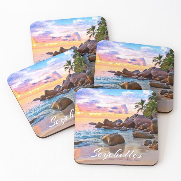 Item preview, Vintage-Style Seychelles Travel Poster designed and sold by travelwitheric.