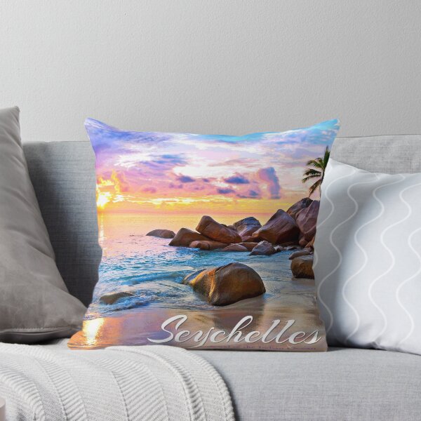 Item preview, Vintage-Style Seychelles Travel Poster designed and sold by travelwitheric.