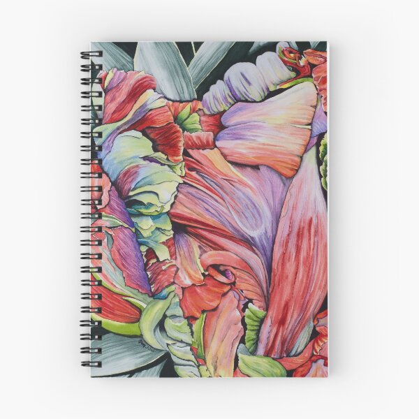 Artikelvorschau, Papagei Tulpe - Aquarell entworfen und verkauft von darkstabber.