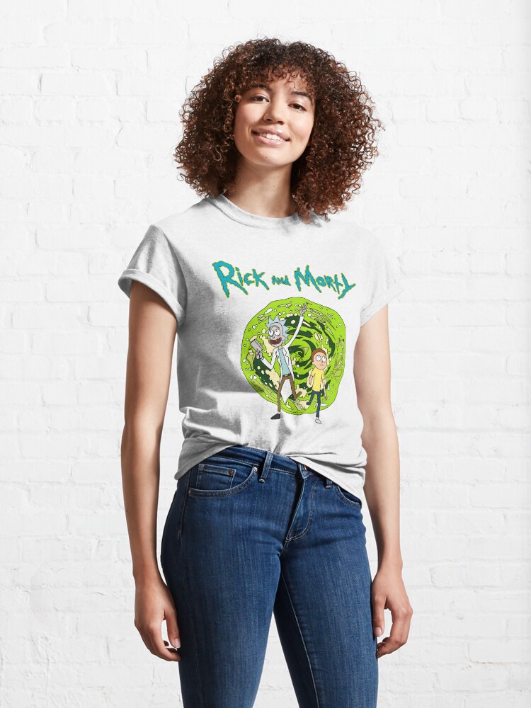 Alternate view of Portal | Rick and Morty Classic T-Shirt