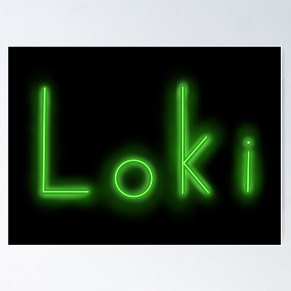 Item preview, Neon Loki Sign designed and sold by amkrisher.