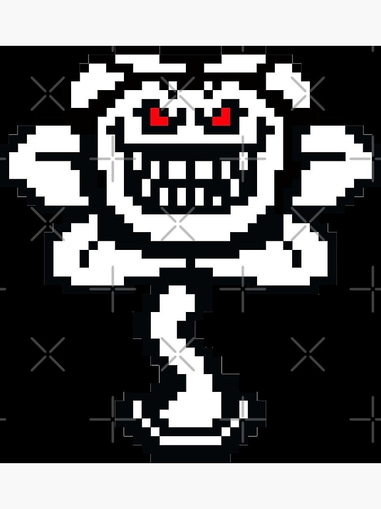 Evil flowey pixel art