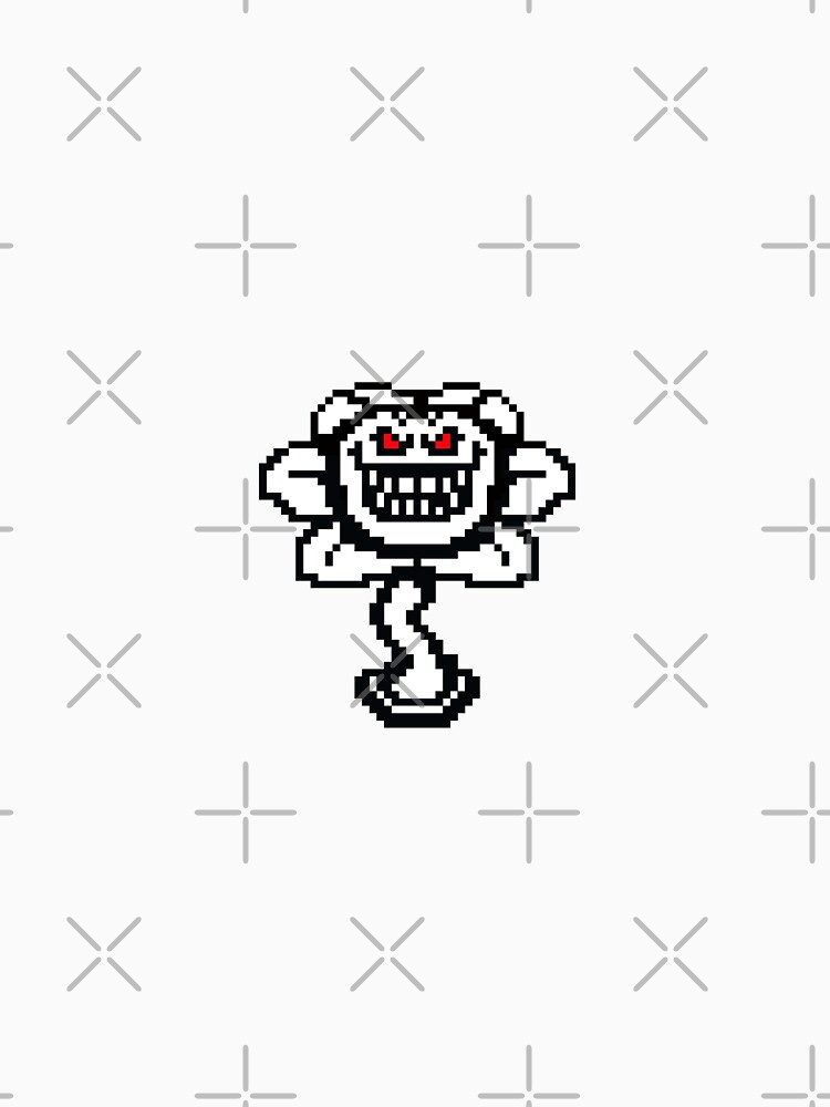 evil flowey undertale  Undertale pixel art, Pixel art maker