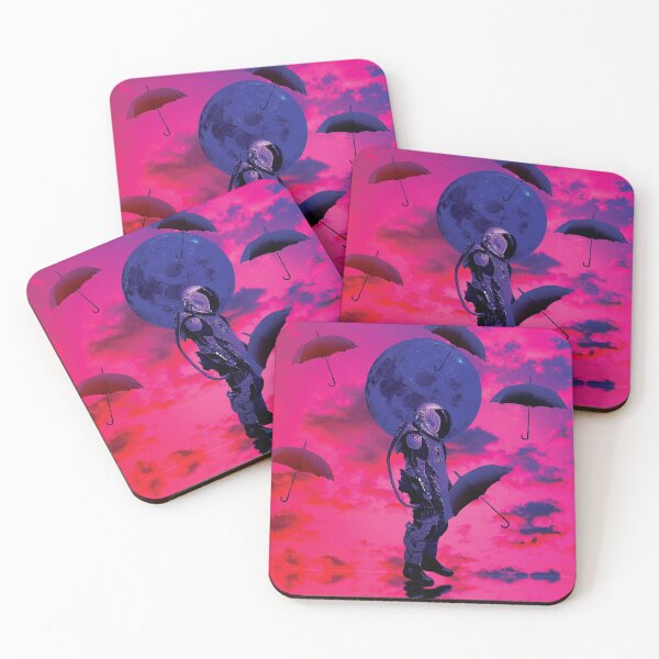 Item preview, the Moon from Vaporwave Future Space - A Cyberpunk Neon Wonder designed and sold by Cheeky Companions.