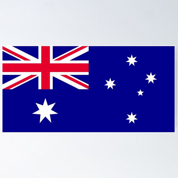 Artikelvorschau, Australische Nationalflagge, Union Jack und Southern Cross entworfen und verkauft von sunrisecoast.