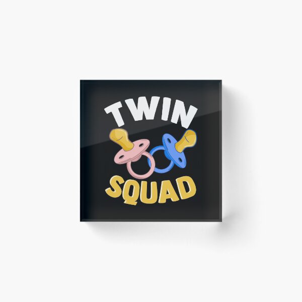 Item preview, Cute & Funny Twin Squad Twinning Baby Pacifiers designed and sold by perfectpresents.