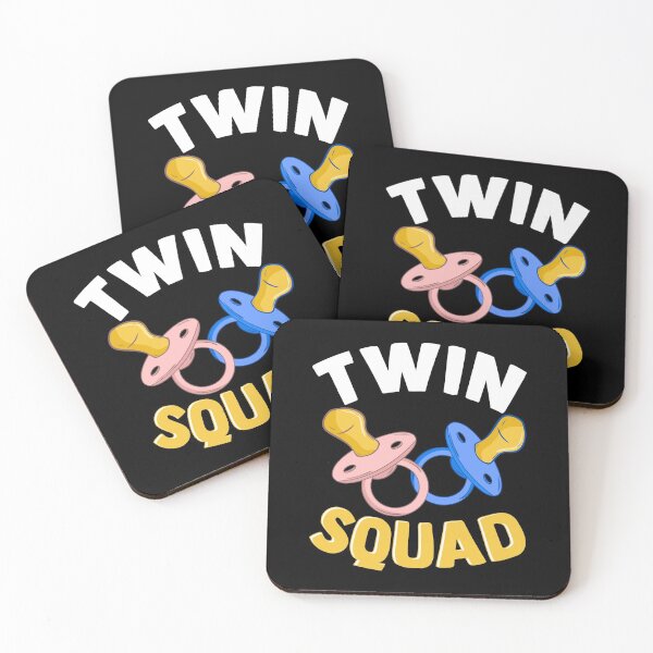 Item preview, Cute & Funny Twin Squad Twinning Baby Pacifiers designed and sold by perfectpresents.