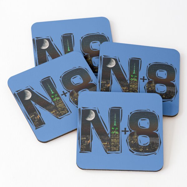 Item preview, N+8 Night, Nit, Nuit, Noite Notte, Noapte Night Nacht Nat Noctis designed and sold by Jevaz.
