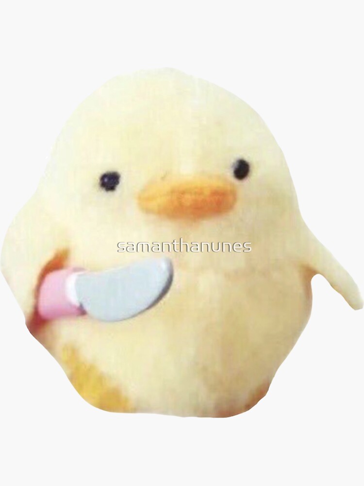 pato divertido con un cuchillo de samanthanunes