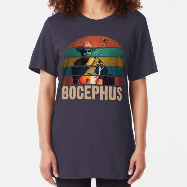 Bocephus Vintage Retro Hank Jr Distressed Williams Funny Musician Slim Fit T-Shirt