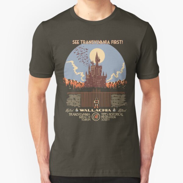 See Castlevania First! Slim Fit T-Shirt