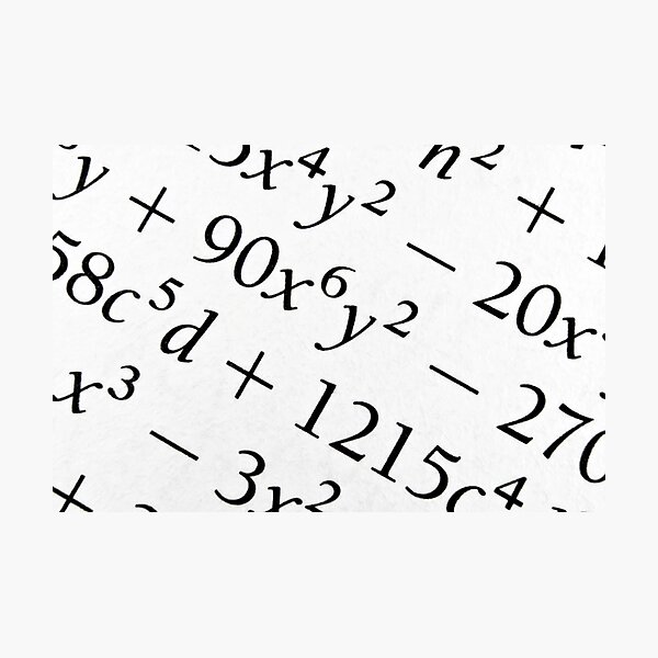 Artikelvorschau, Algebra formulas close up. entworfen und verkauft von FER737NG.