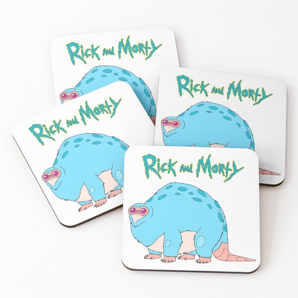Beebo | Rick and Morty character Coasters (Set of 4)