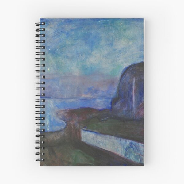 Item preview, Starry Night (1893) by Edvard Munch designed and sold by digitalvintage.