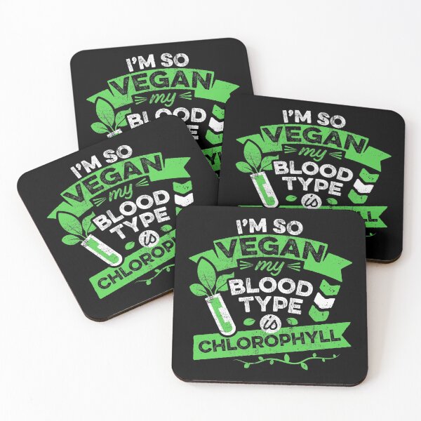 Item preview, Vegan Funny Im So Vegan My Blood Type is Chlorophyll Meme designed and sold by mindeverykind.