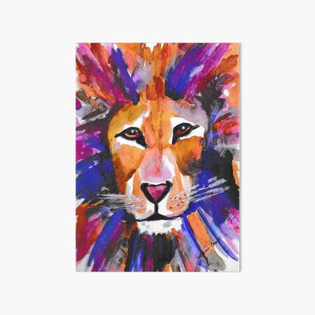 Mighty Majestic Lion Art Board Print