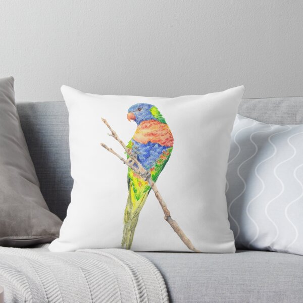 Item preview, Rainbow Lorikeet - watercolour of Australian parrot bird designed and sold by Zoya Makarova.