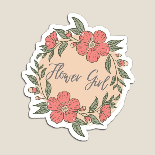 Item preview, Blush Pink Floral Flower Girl Design designed and sold by Makattack99.
