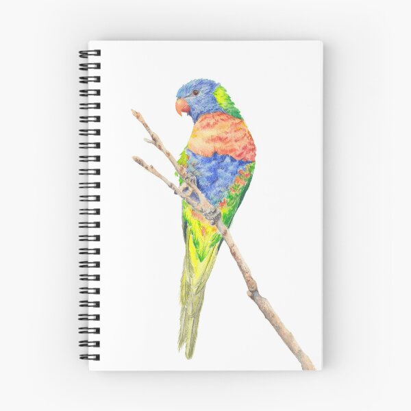Item preview, Rainbow Lorikeet - watercolour of Australian parrot bird designed and sold by Zoya Makarova.