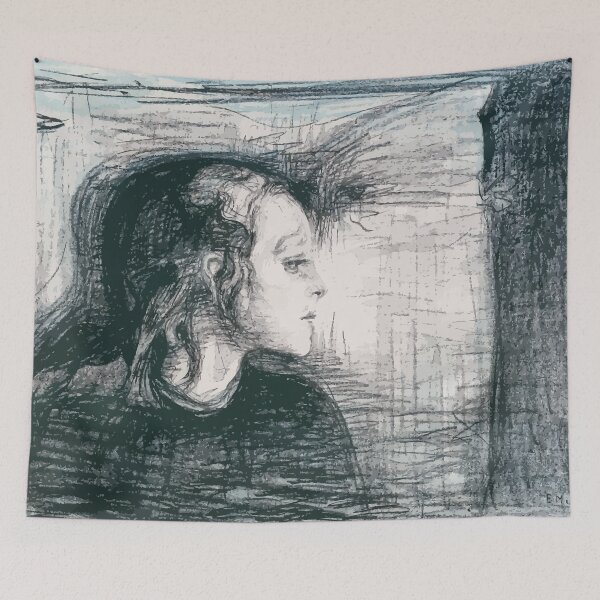 Item preview, The Sick Child I (1896) by Edvard Munch designed and sold by digitalvintage.