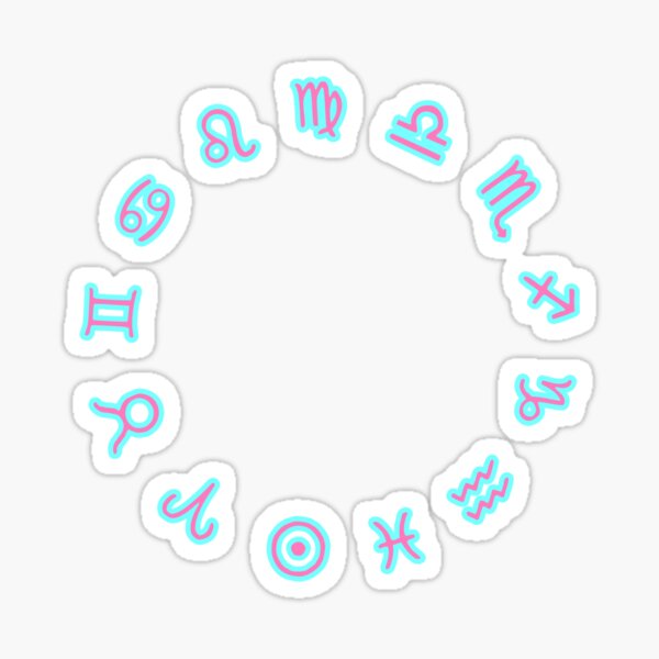 Item preview, Astrology zodiac signs stickers  designed and sold by gabyiscool.