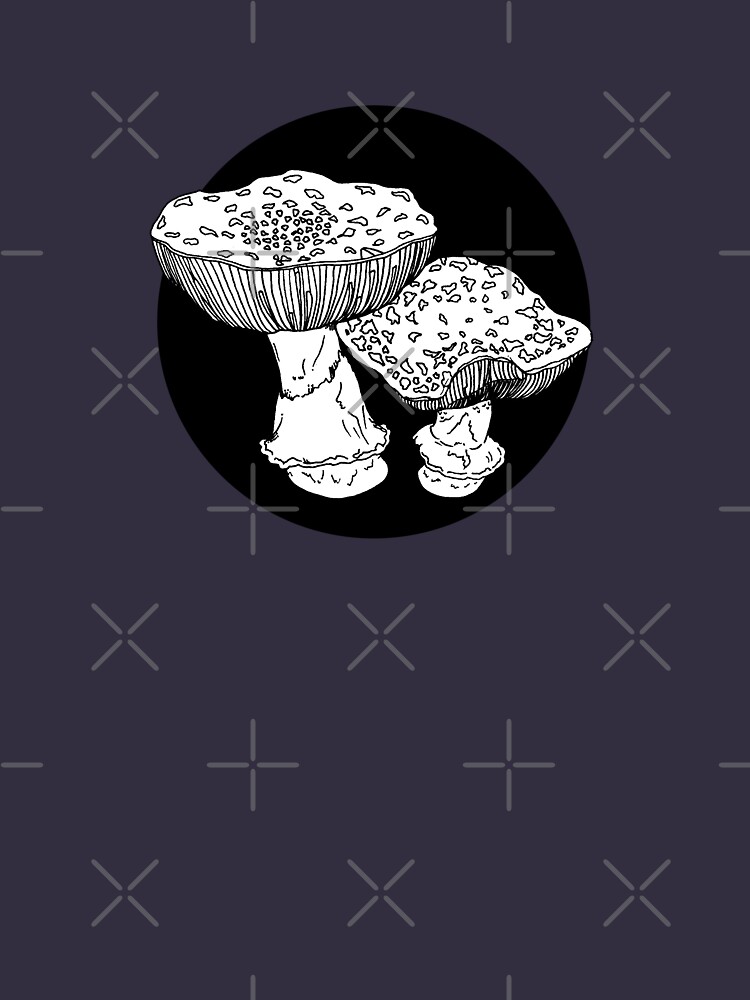 amanita mushrooms illustration by craftordiy
