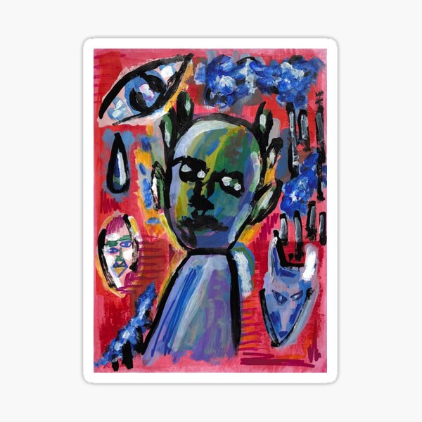 Abstract portrait Sticker