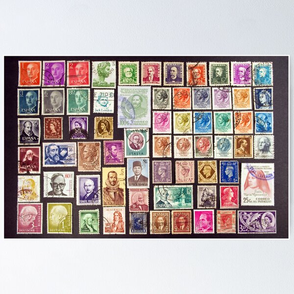 Item preview, Faces on stamps. designed and sold by FER737NG.