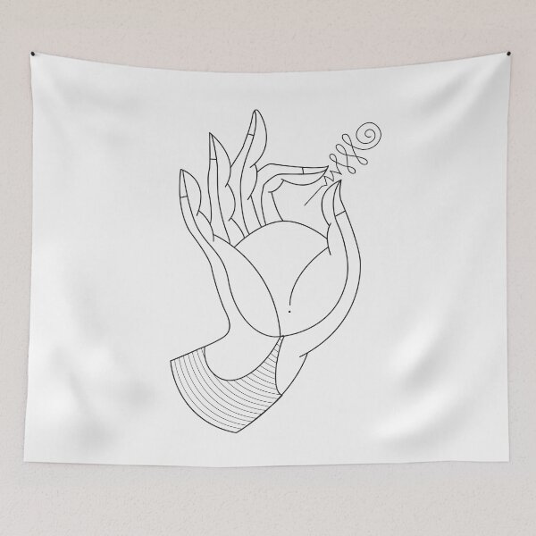 Item preview, Buddha Hand (Black Print) designed and sold by Mathildashop.
