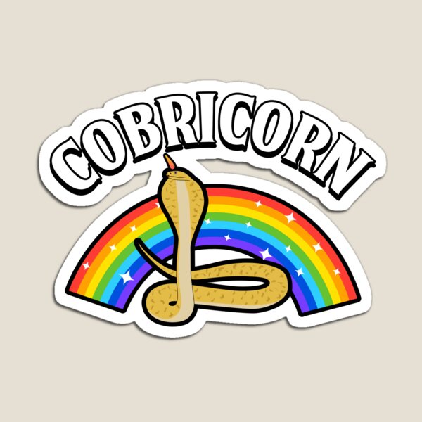 Item preview, Cobricorn snake unicorn cobra colorful gift designed and sold by redshirtz.