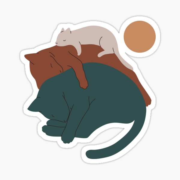Cat Landscape 17 Sticker