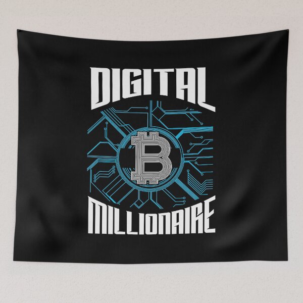Item preview, Digital Millionaire Bitcoin Cryptocurrency designed and sold by groovezero.
