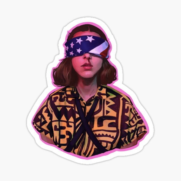 STRANGER THINGS: SEASONS 2, ELEVEN JANE HOPPER MILLIE BOBBY BROWN ICONS  ILLUSTRATION NETFL1X AESTHETIC HYDRO FLASK STICKER Sticker for Sale by  miebyjamie