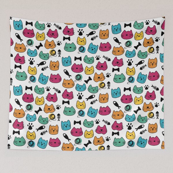 Item preview, Kitty Cat Pattern designed and sold by KatInABox.