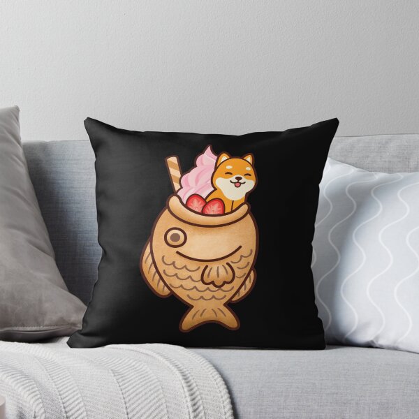 Item preview, Japanese Taiyaki Fish Cake & Ice Cream Kawaii Shiba Inu Dog designed and sold by Maria Garcia.