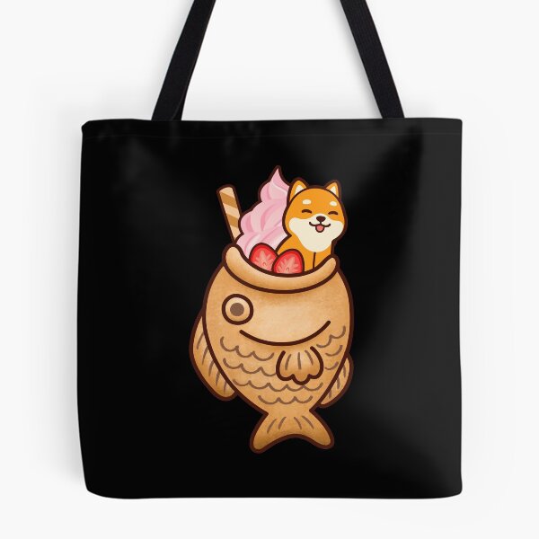 Item preview, Japanese Taiyaki Fish Cake & Ice Cream Kawaii Shiba Inu Dog designed and sold by Maria Garcia.