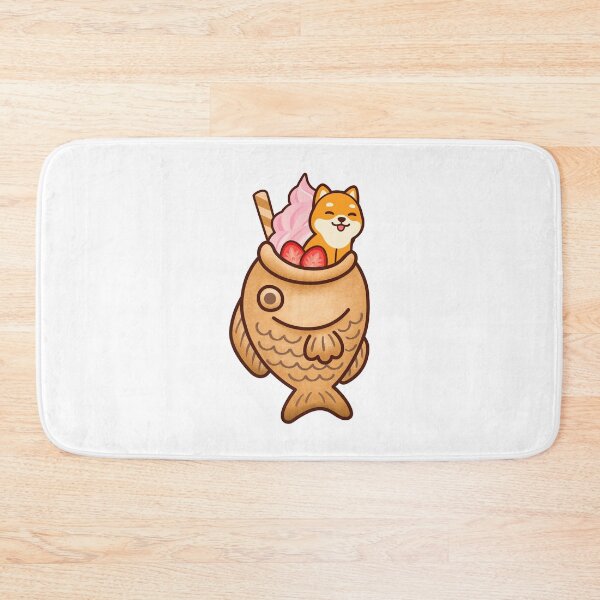 Item preview, Japanese Taiyaki Fish Cake & Ice Cream Kawaii Shiba Inu Dog designed and sold by Maria Garcia.