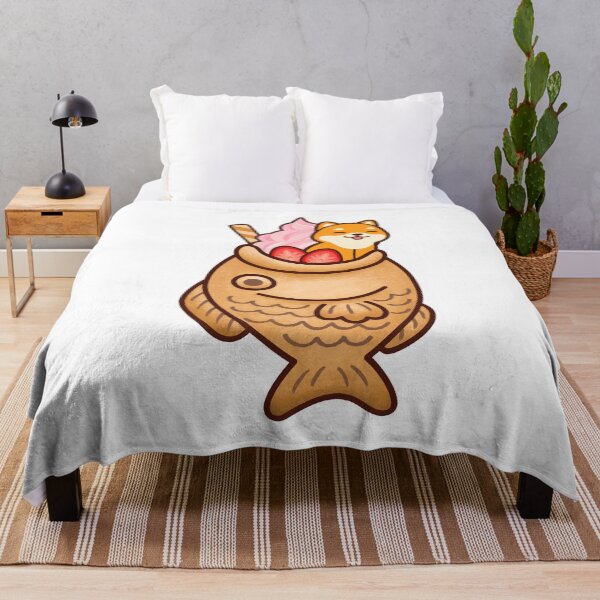 Item preview, Japanese Taiyaki Fish Cake & Ice Cream Kawaii Shiba Inu Dog designed and sold by Maria Garcia.