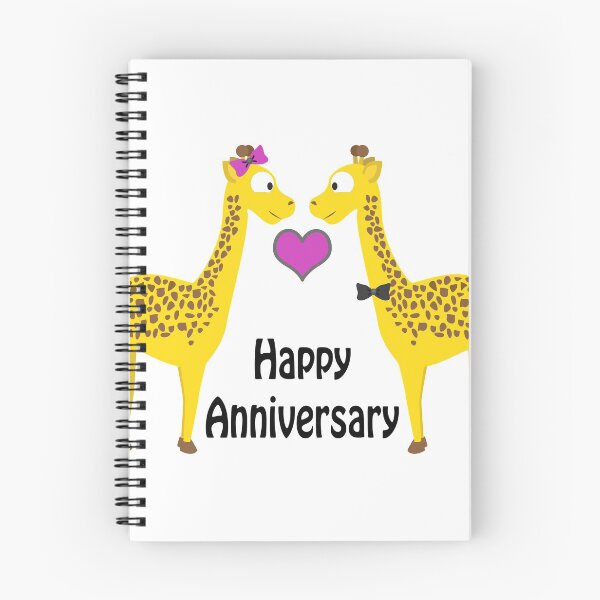 Item preview, Happy Anniversary Giraffes designed and sold by Hedgie Designs.