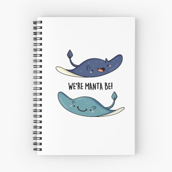 Item preview, We're Manta Be Funny Manta Ray Puns  designed and sold by punnybone.