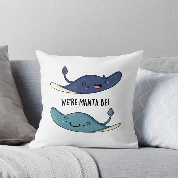 Item preview, We're Manta Be Funny Manta Ray Puns  designed and sold by punnybone.