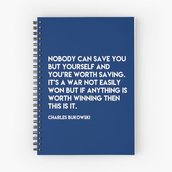 Item preview, Bukowski - Nobody can save you but yourself designed and sold by Skippingbird.
