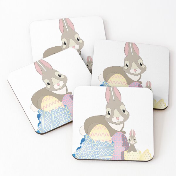 Item preview, Easter Bunnies with Eggs designed and sold by TigsArts.