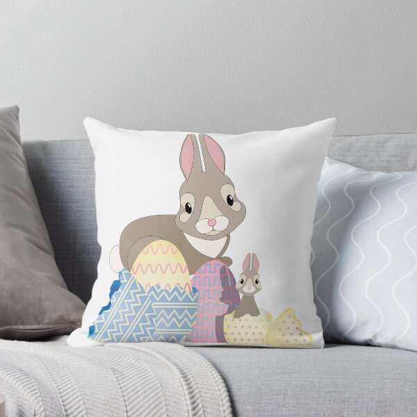 Item preview, Easter Bunnies with Eggs designed and sold by TigsArts.
