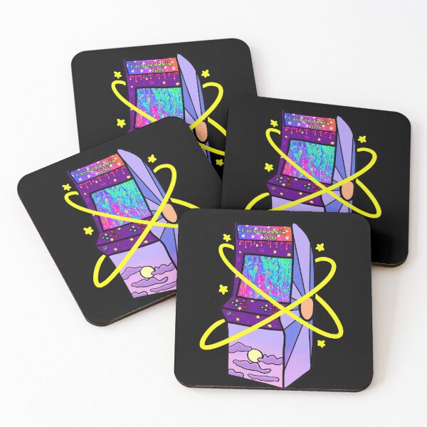 Item preview, Aesthetic Psychedelic Arcade Game designed and sold by rainbowcatnip.
